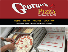 Tablet Screenshot of georgespizza.com
